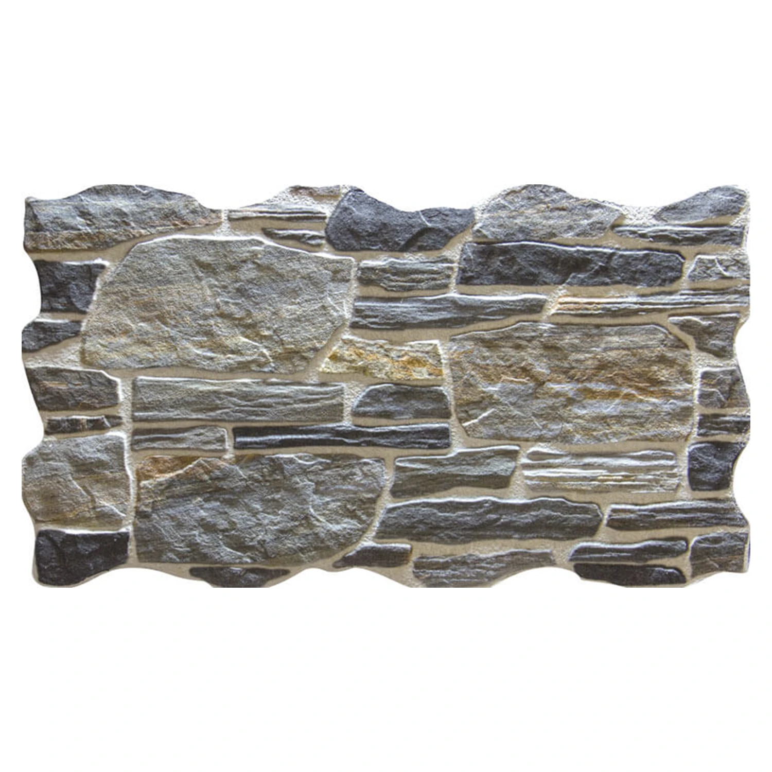 Jacarta Graphit Wandverblender 26,3 x 47,5 cm Musterfliese