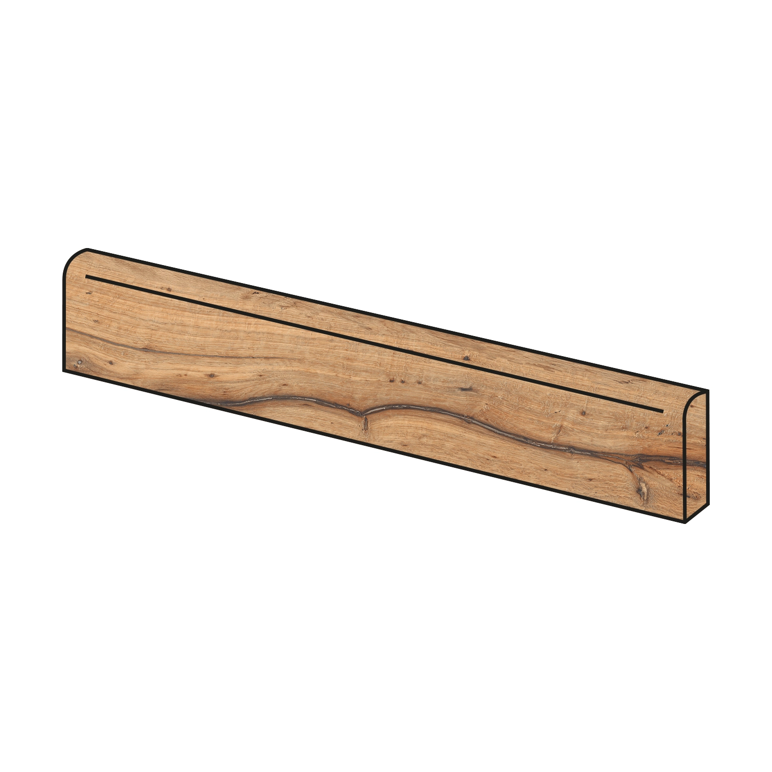 Holzoptik Sockel Oku Vintage Aged 8 x 45 cm