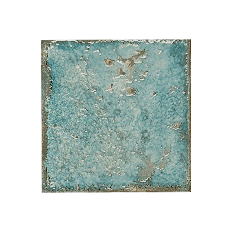 Rustikale Retro Landhaus Wandfliese Türkis 12 x 12 cm