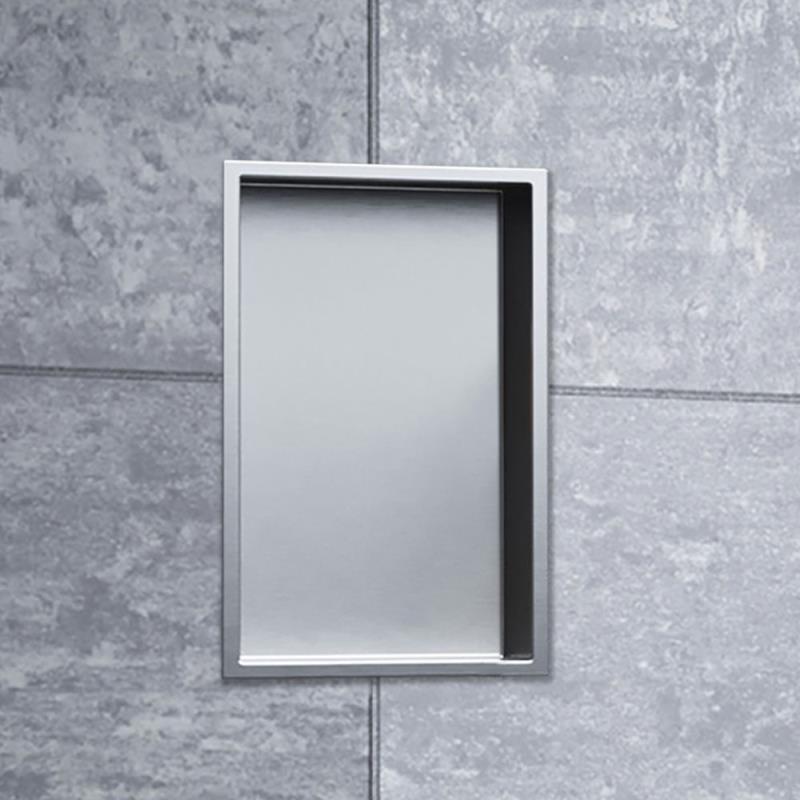 Duschnische 15 x 30 cm Edelstahl Wandnische Duschablage 10mm