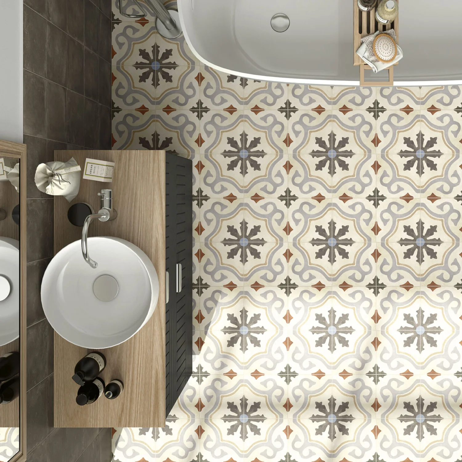 Jugendstil Fliese Design Evo Palazzo Ducale D 20 x 20 cm