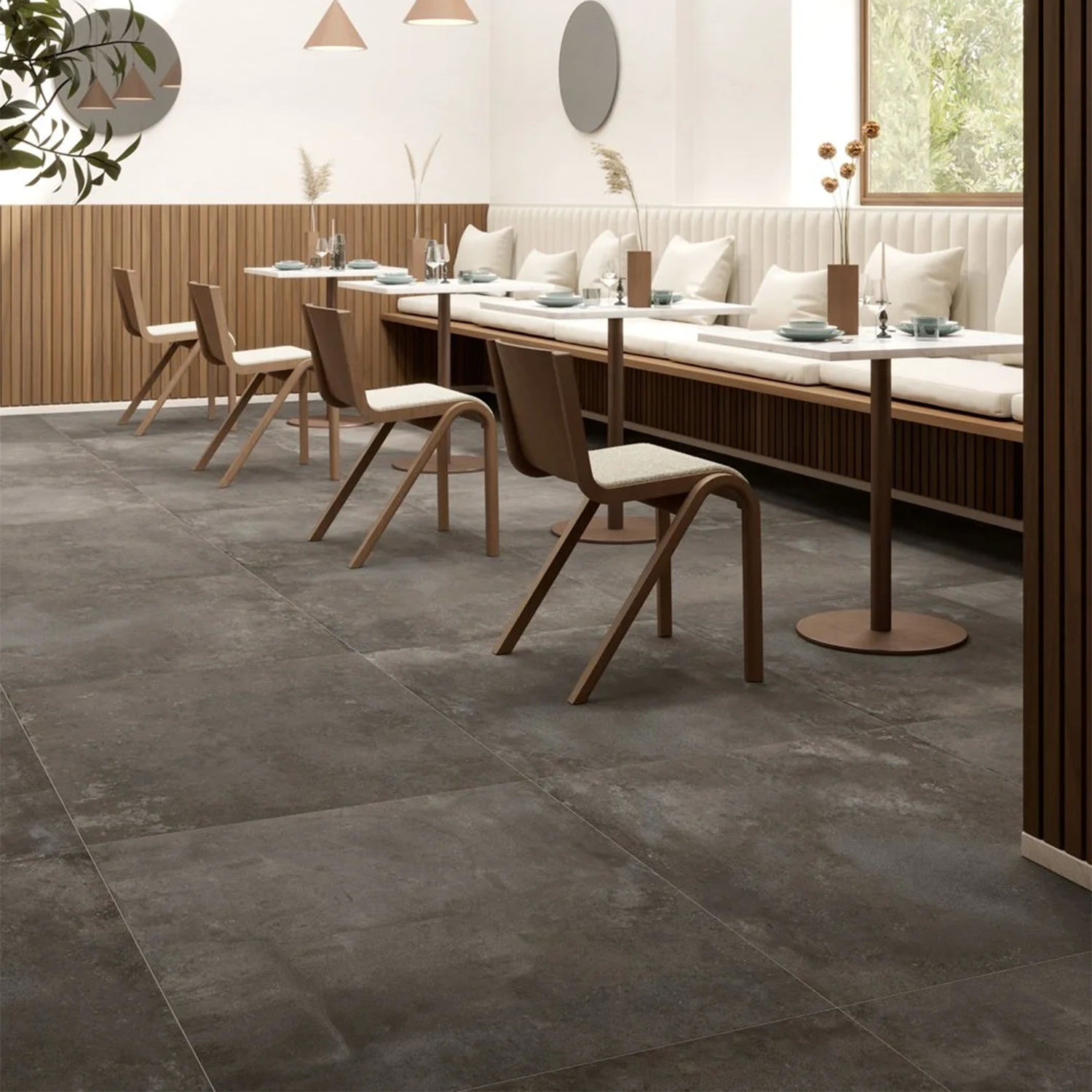 Betonoptik Bodenfliese Urbanica Iron 90 x 90 cm