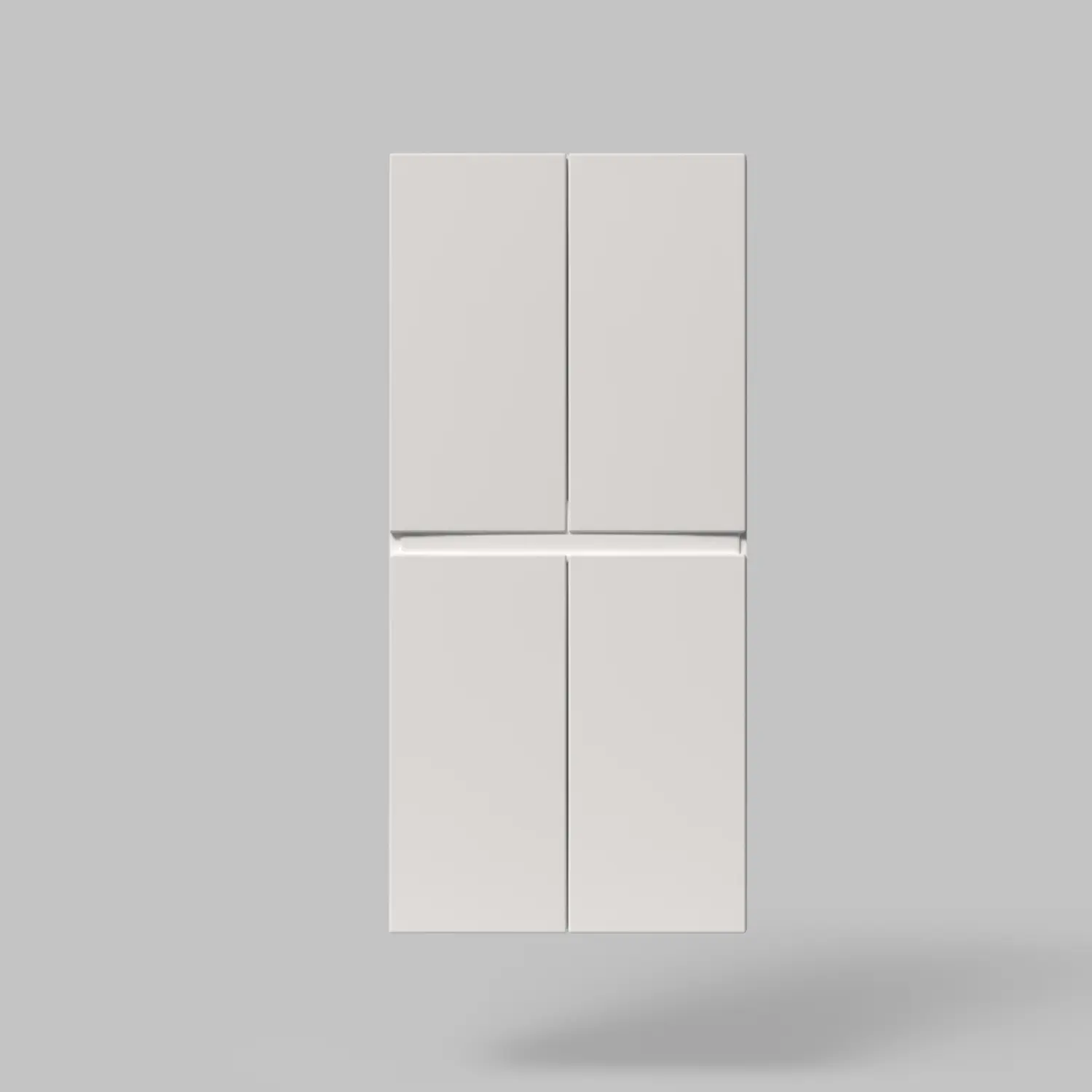 Laguna Mittelschrank mit 4 Türen grifflos mit Wäschekippe