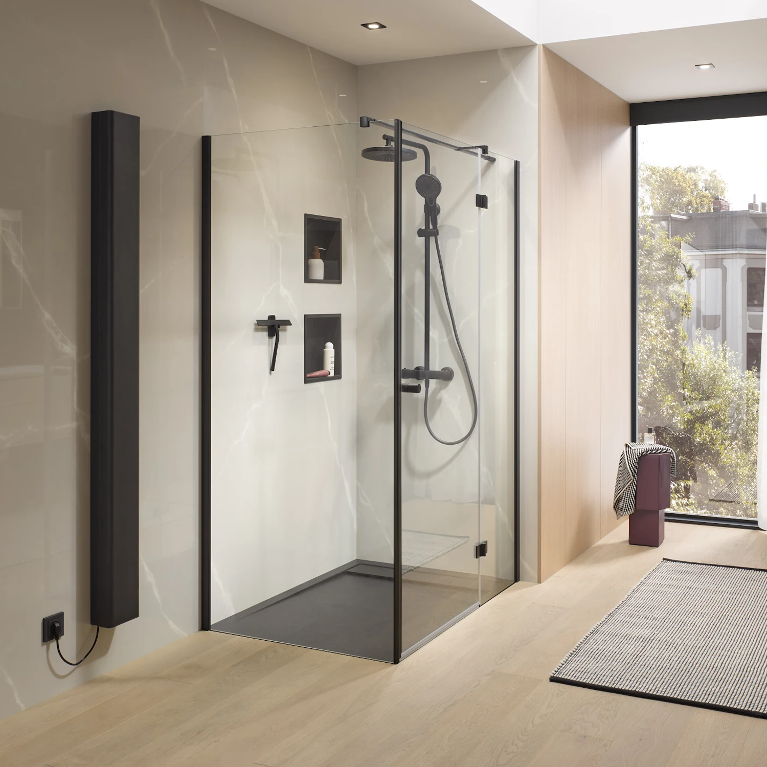 HSK RenoDeco Duschrückwand Marmor Carrara-Beige