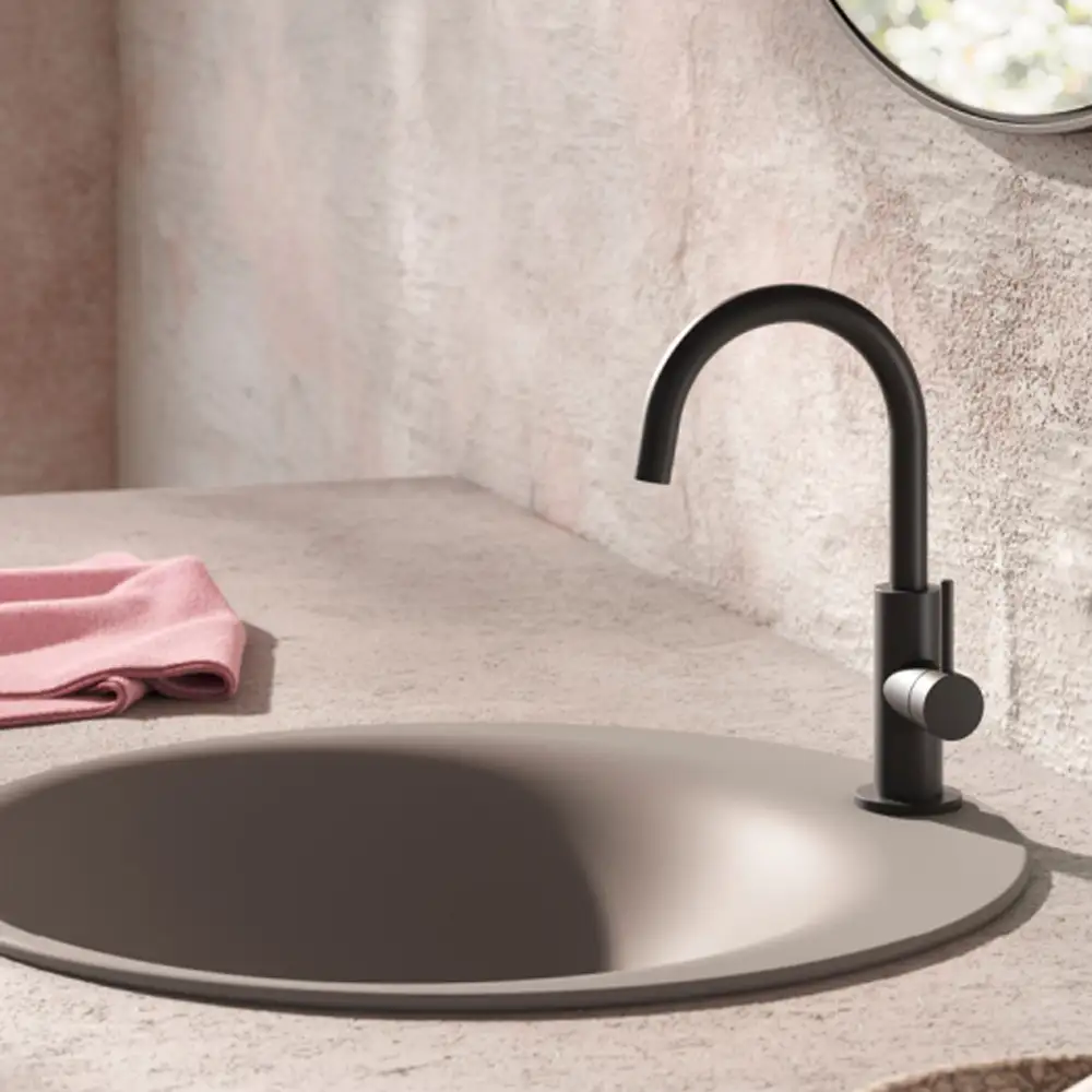 Herzbach Deep Waschtisch-Einlochbatterie slim M-Size
