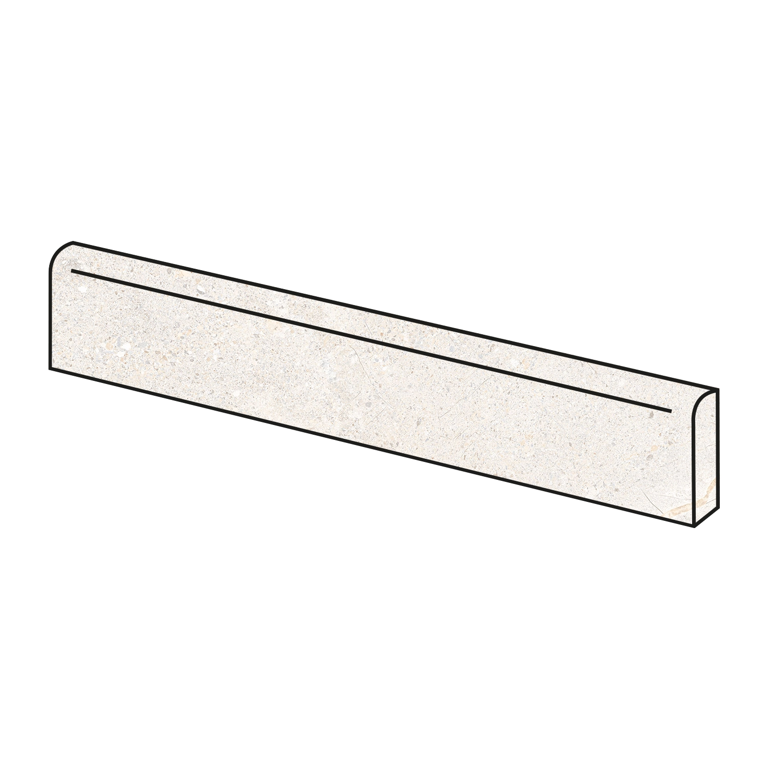 Steinoptik Sockel Crust White 7,5 x 60 cm