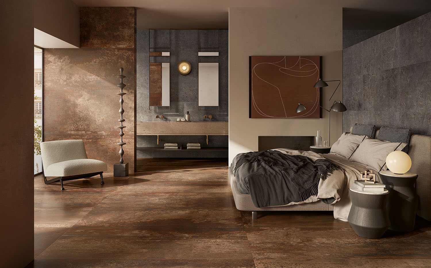 Metalloptik Bodenfliesen