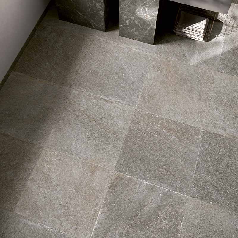 Steinoptik Bodenfliese Quarzite Grigio 60 x 60 cm
