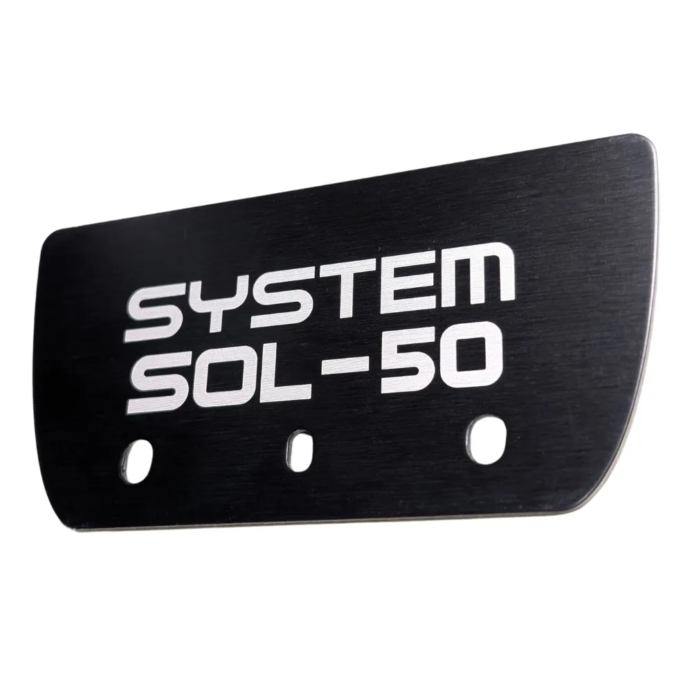 SOL-50 PV Montagesystem Vertikal Alu Endkappe Schwarz