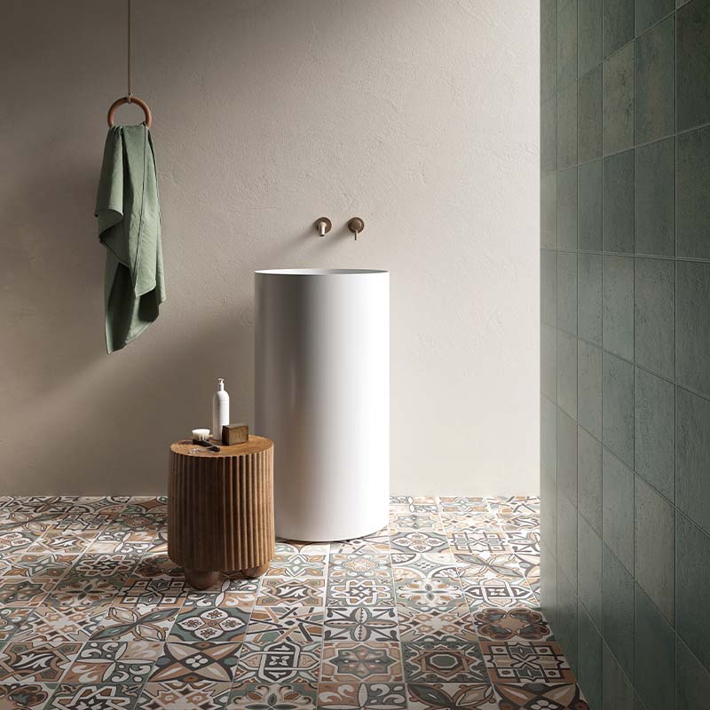 Patchword Dekor Fliese CIR Italica Terra Verde Mix 20 x 20