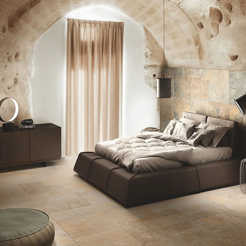 Schieferoptik Fliese Slate Gold 60 x 120 cm