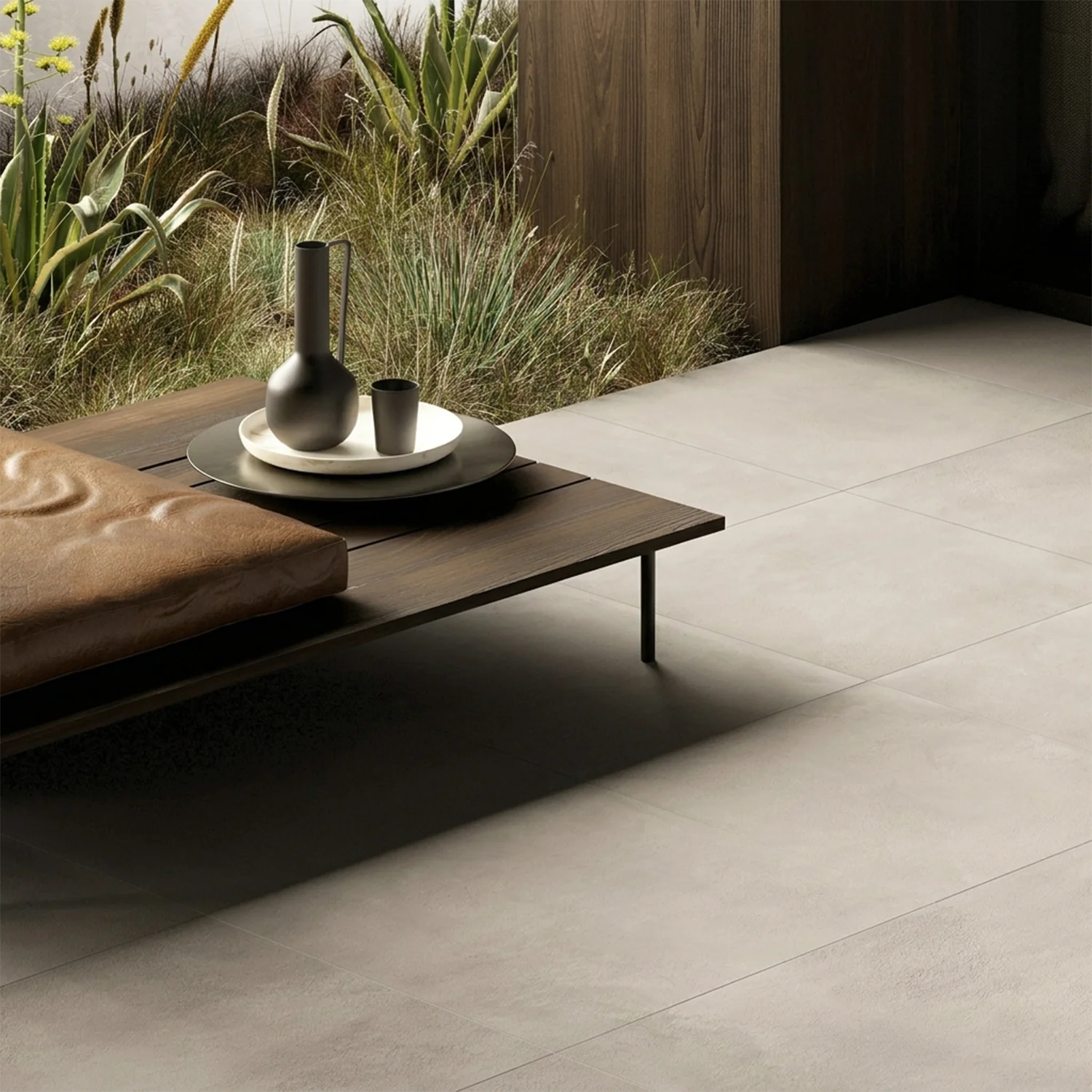 Betonoptik Terrassenplatte City Beige 90 x 90 cm