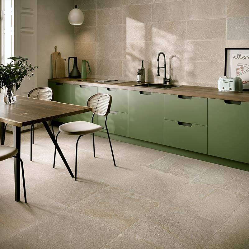 Steinoptik Bodenfliese Quarzite Beige 60 x 60 cm