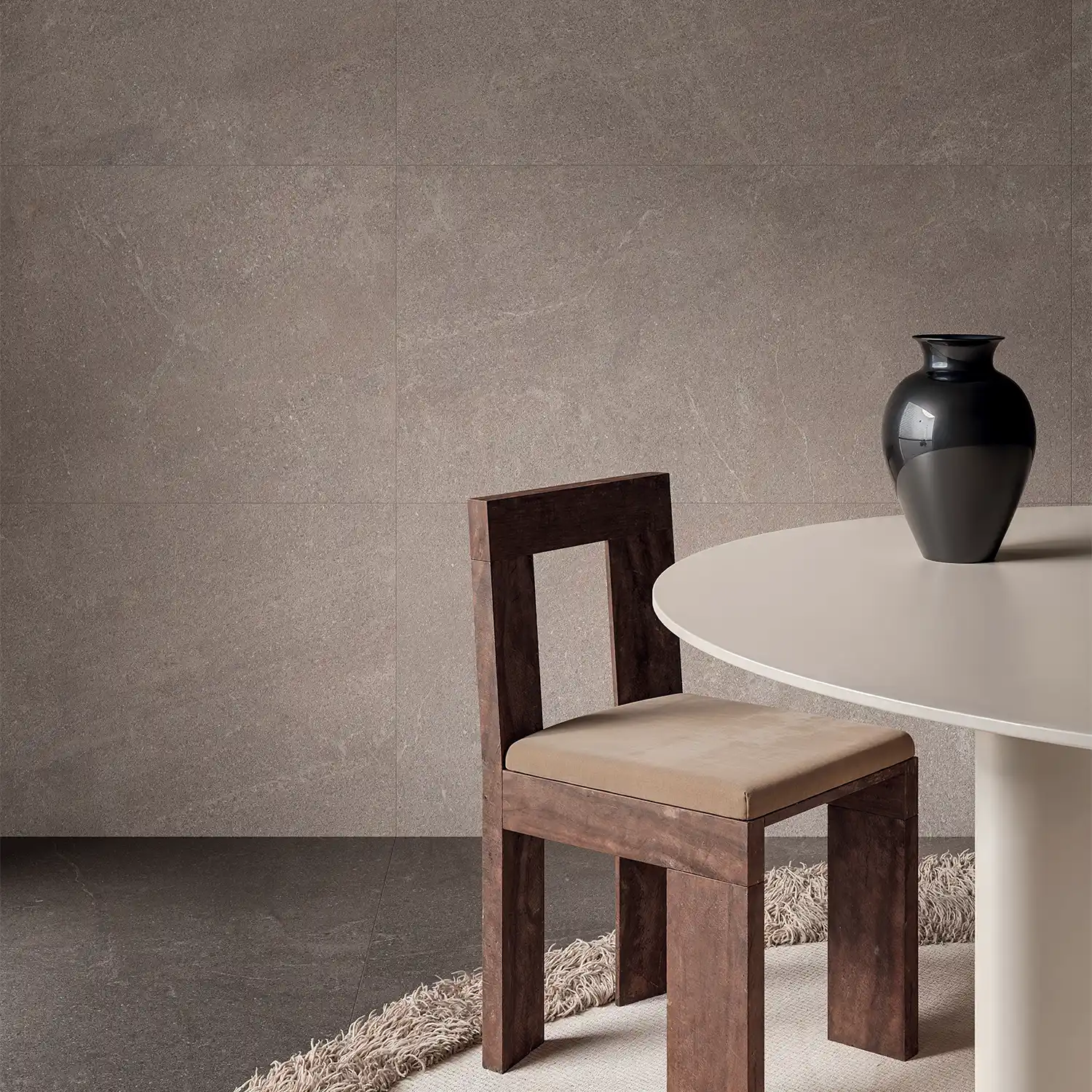 Steinoptik Fliese Natural Moka 120 x 120 cm