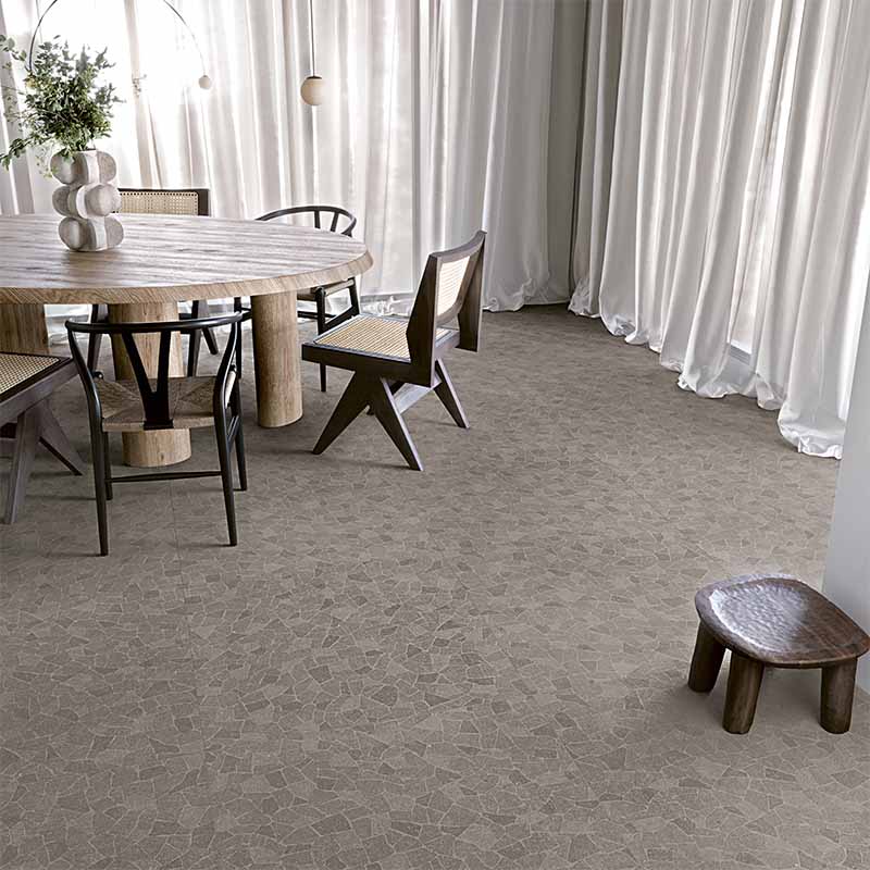 Betonoptik Bodenfliese Terracruda Limo Ciottolo 80 x 80 cm