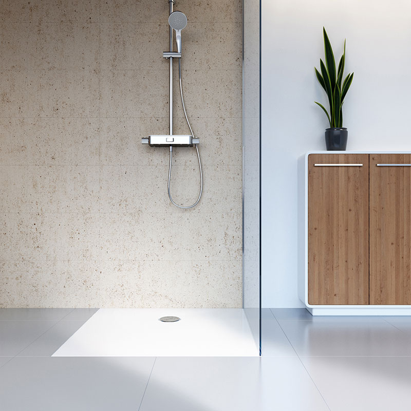 HSK Plan Duschwanne Marmor-Polymer 90 x 90 cm