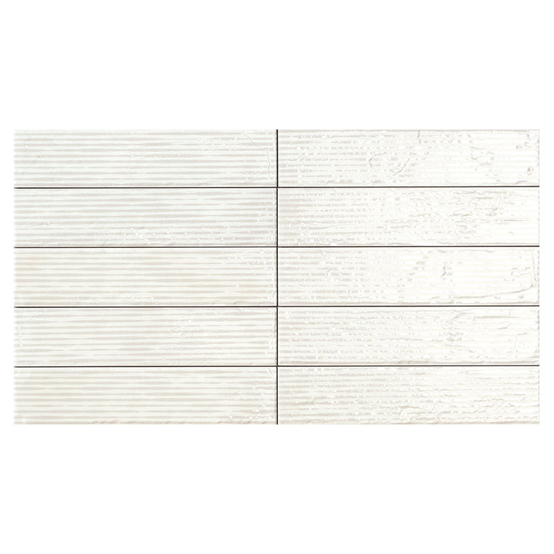 Brick Wandfliese CIR City Lines White Mix 6,5 x 29 cm