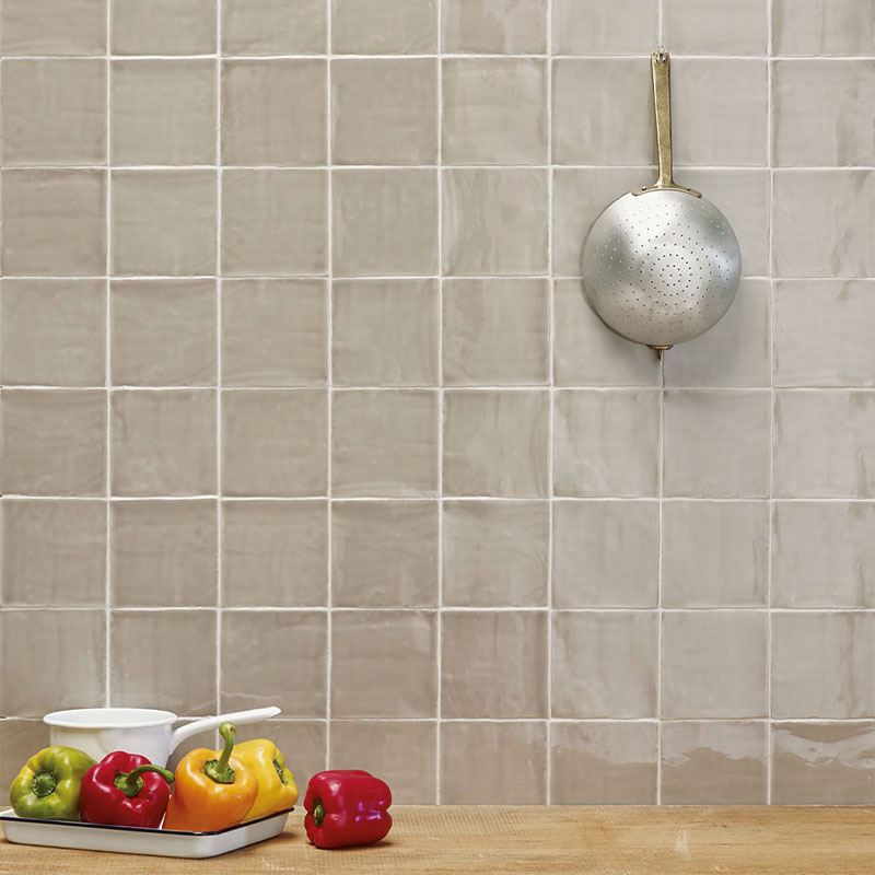 Zellige Wandfliese Fes Grigio Lux 13 x 13 cm
