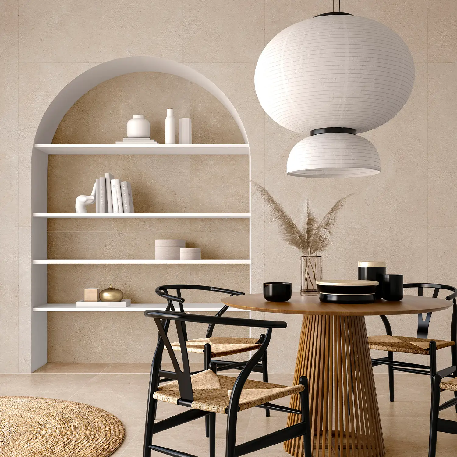 Steinoptik Fliese Oase Avorio 60 x 120 cm