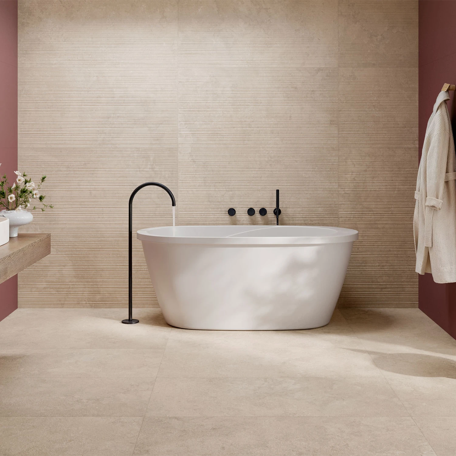 Steinoptik Fliese Portland Rock Beige 60 x 120 cm