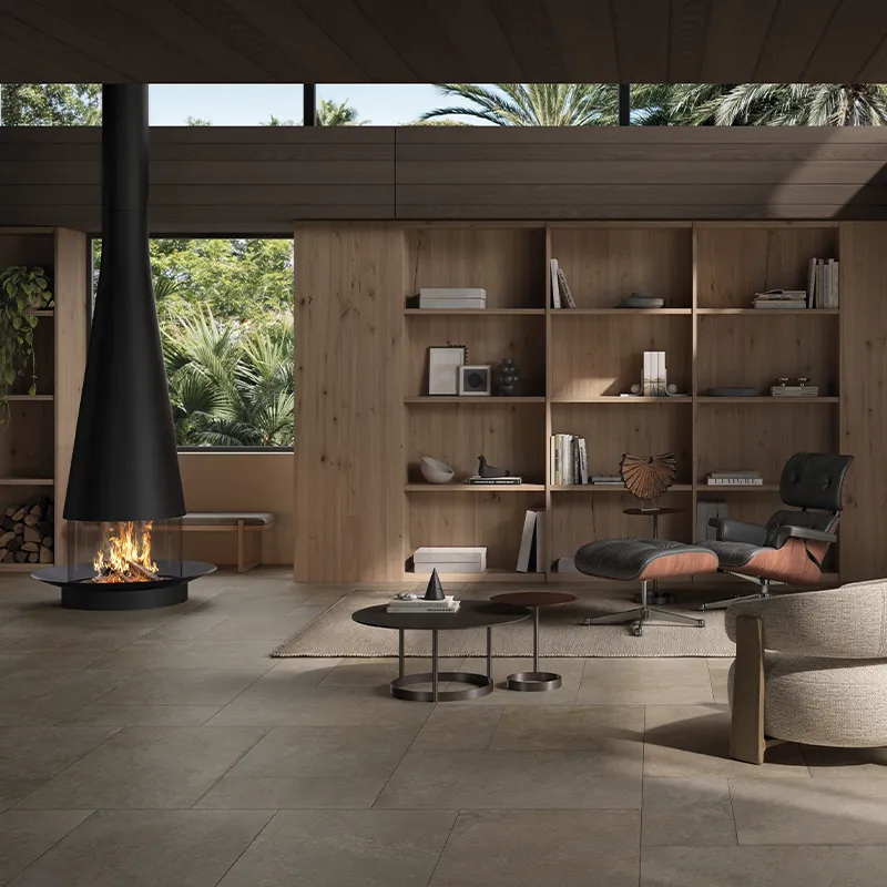 Steinoptik Fliese Cercom Stone Vision Mud 60 x 90 cm