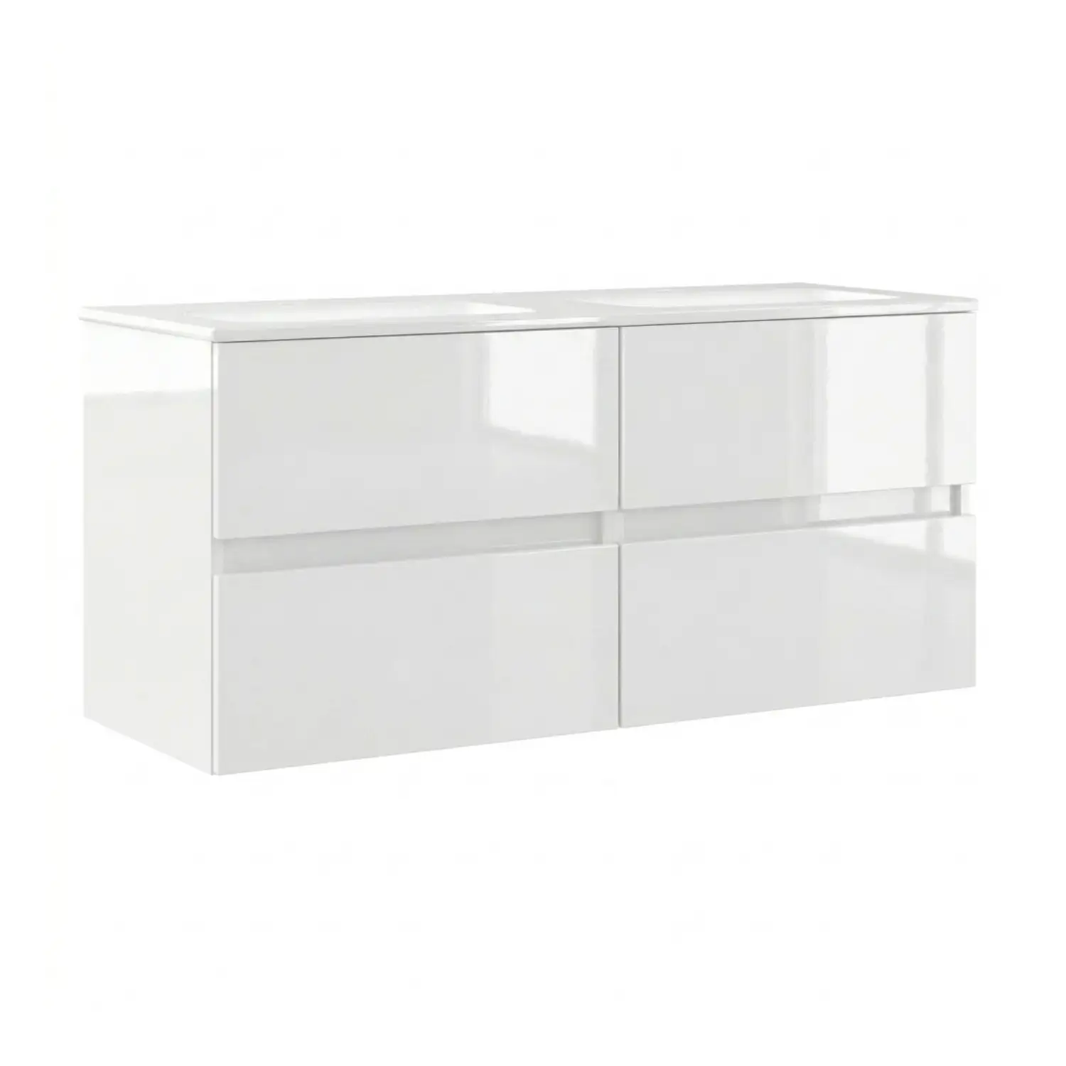 Laguna Concept P Doppel Keramikwaschtisch mit Unterschrank
