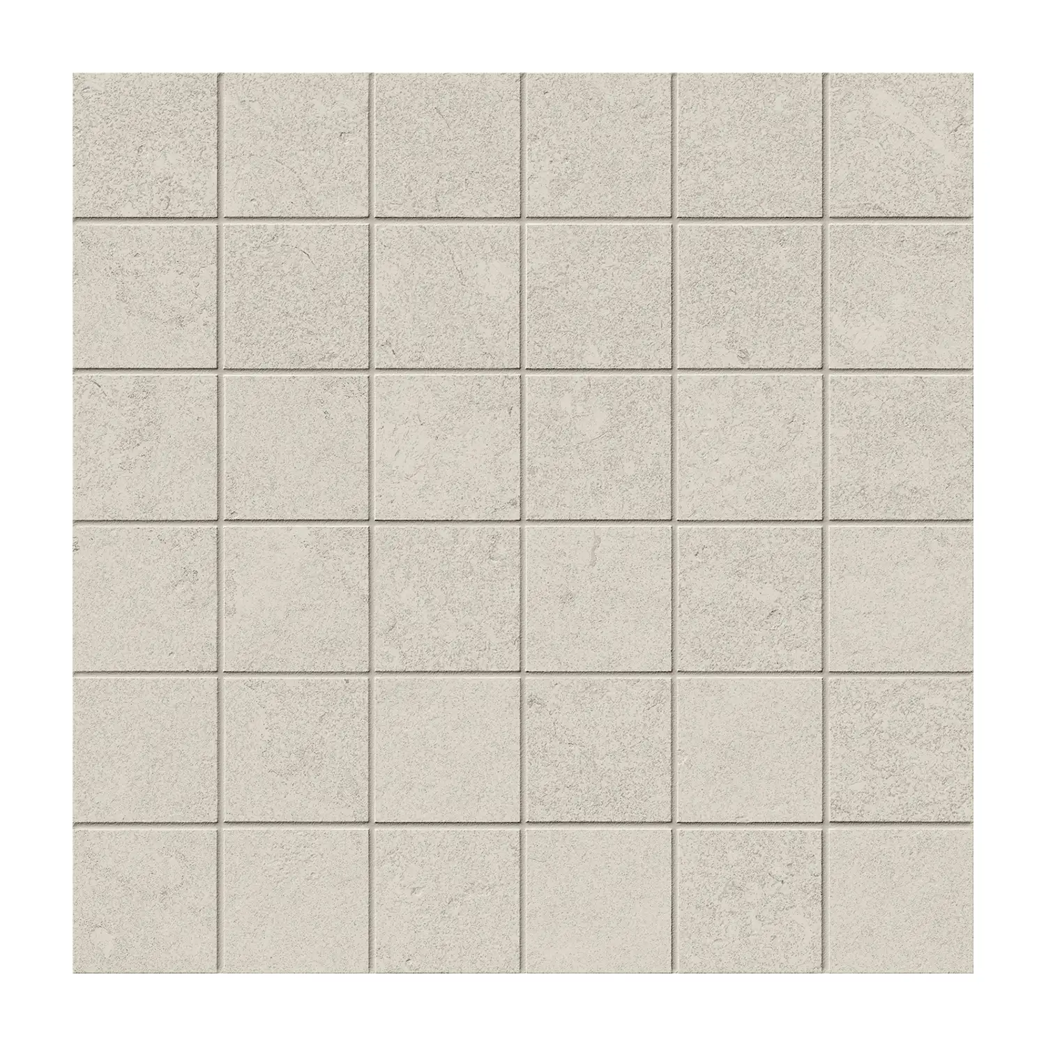 Steinoptik Mosaikfliesen Portland Bianco 5 x 5 cm