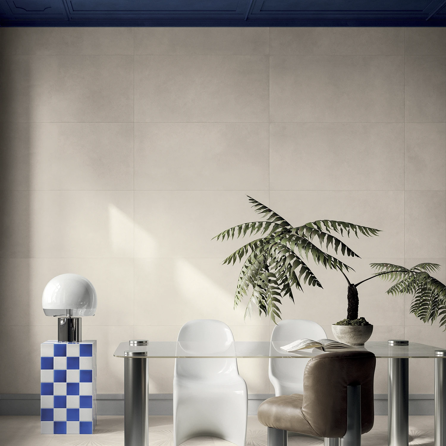 Zementoptik Fliese Infinita Panna 60 x 120 cm