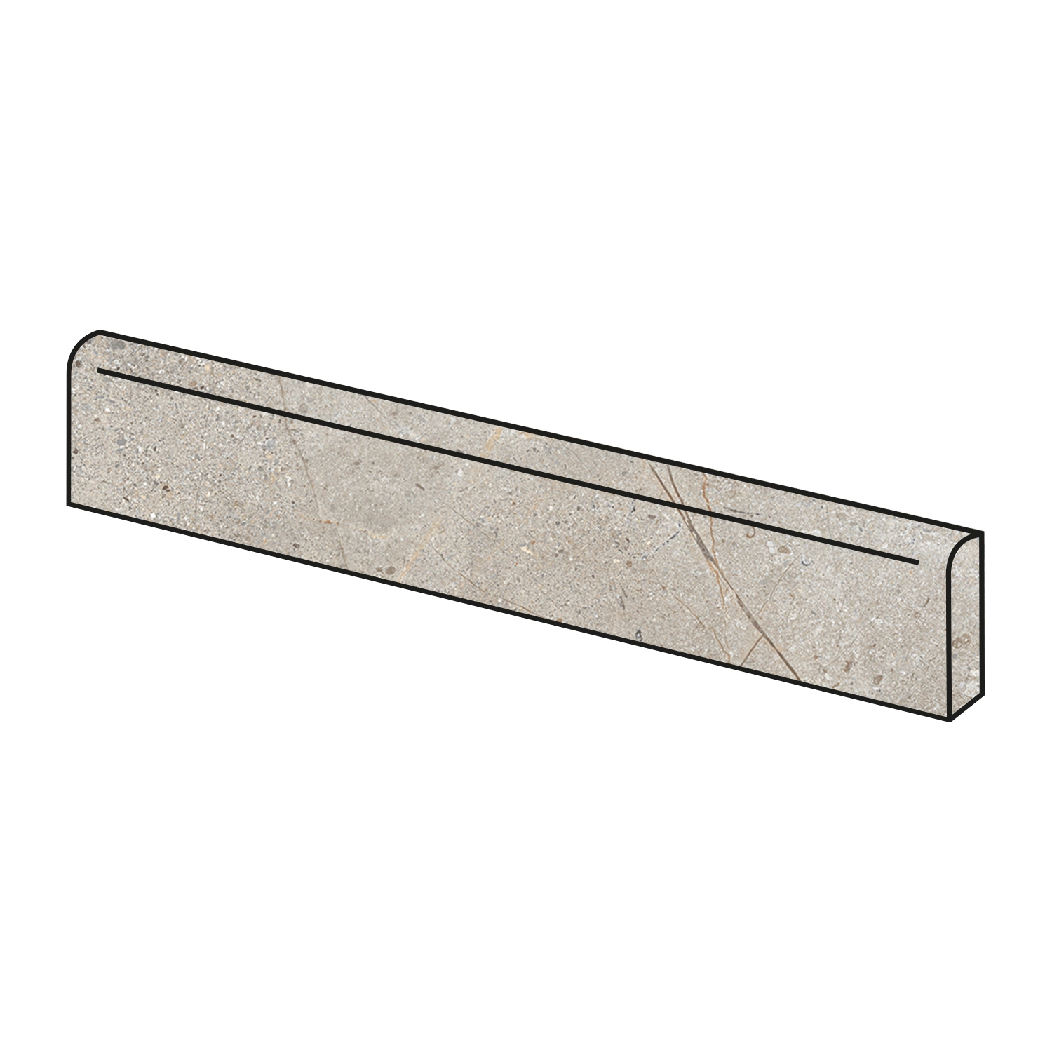 Steinoptik Sockel Crust Taupe 7,5 x 60 cm