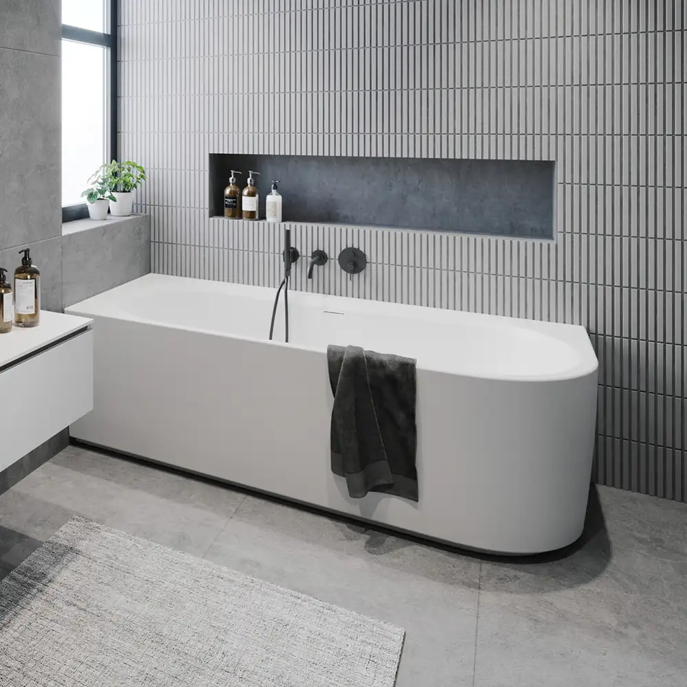 Riho Desire Corner freistehende Badewanne 184 x 84 cm