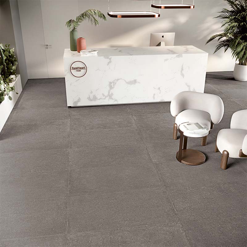 Betonoptik Bodenfliese Terracruda Limo 60 x 120 cm