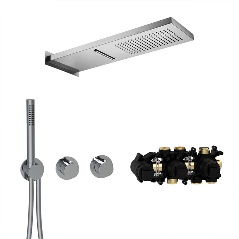 Herzbach MODUL7 Thermostat Set Multifunktions-Regenbrause