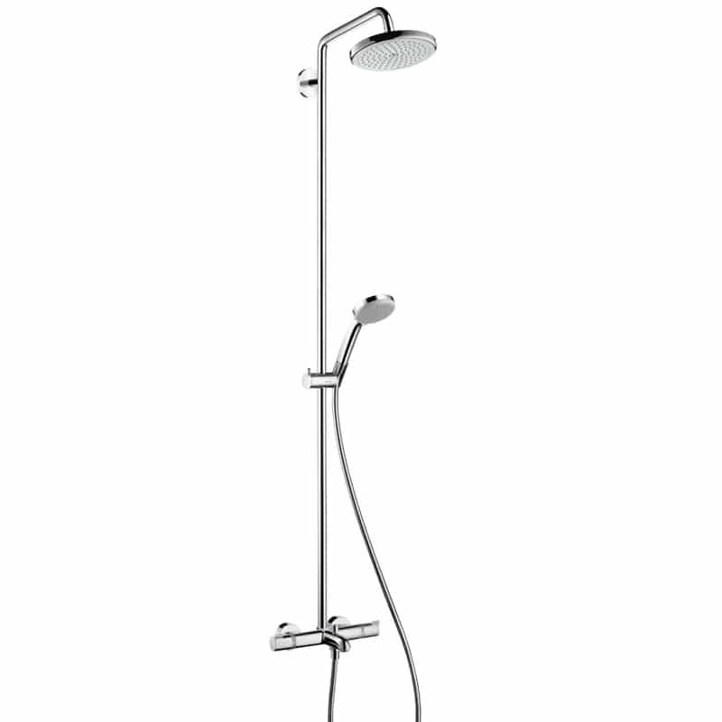 Hansgrohe Croma 220 Showerpipe Wanne, Brausearm schwenkbar