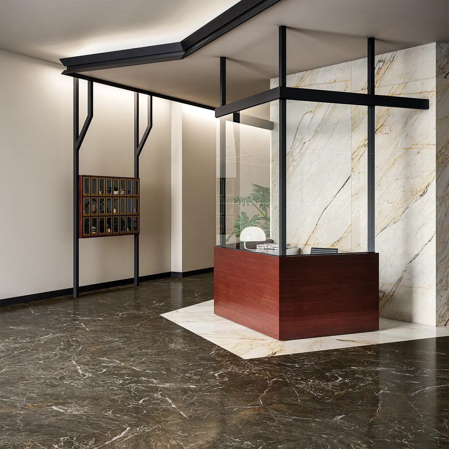 Marmoroptik Fliese St Laurent Tabacco Silk 60 x 120 cm