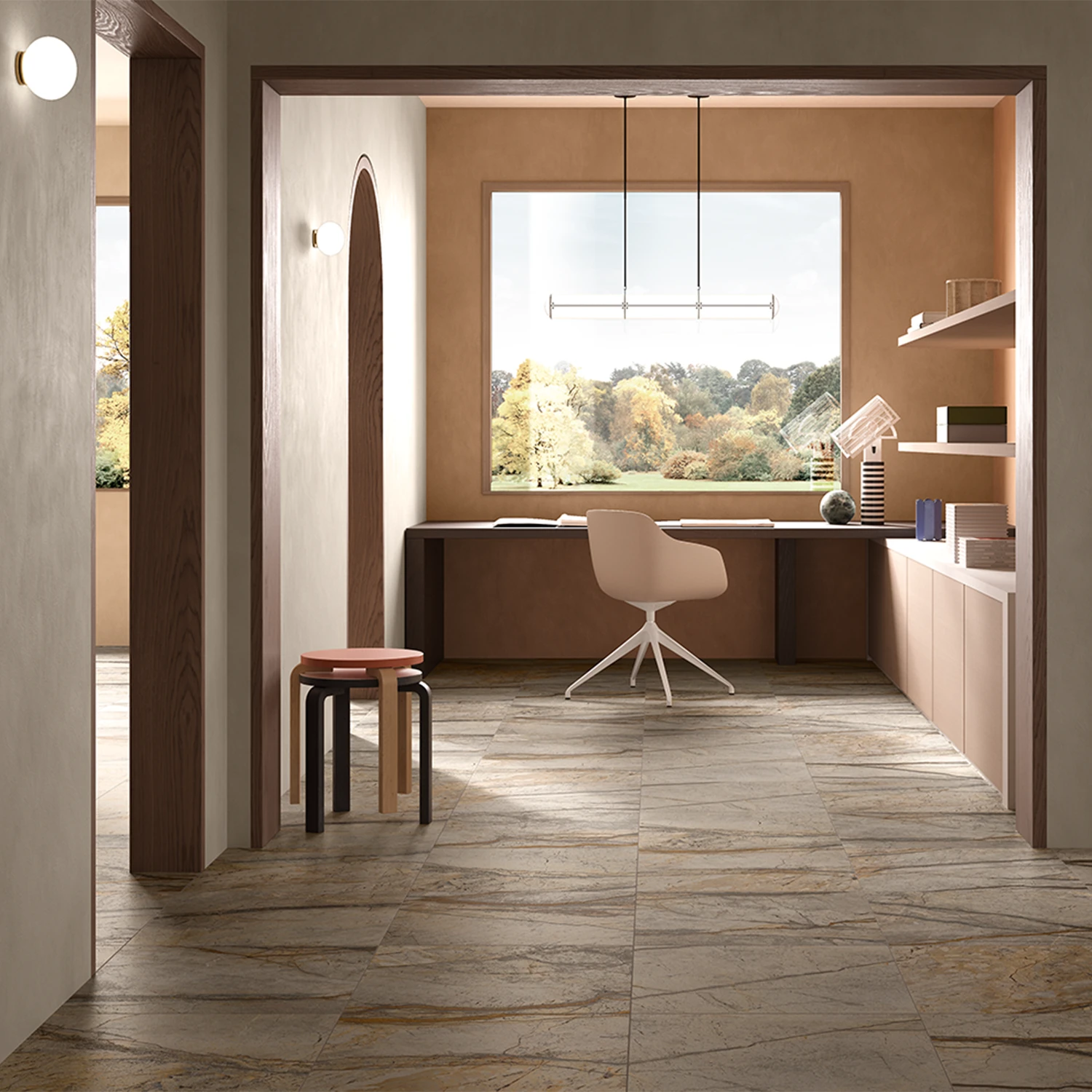 Marmor Optik Fliese Silver Roots 59,2 x 59,2 cm Matt