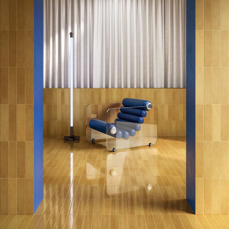 Brick Fliese CIR Porta Nuova Senape Lux 6,5 x 29 cm