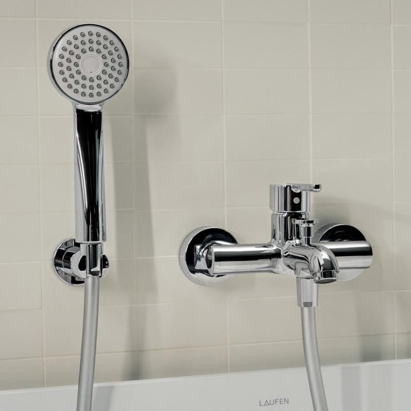 Laufen Lua Einhebel-Wannenmischer Aufputz mit Zubehör