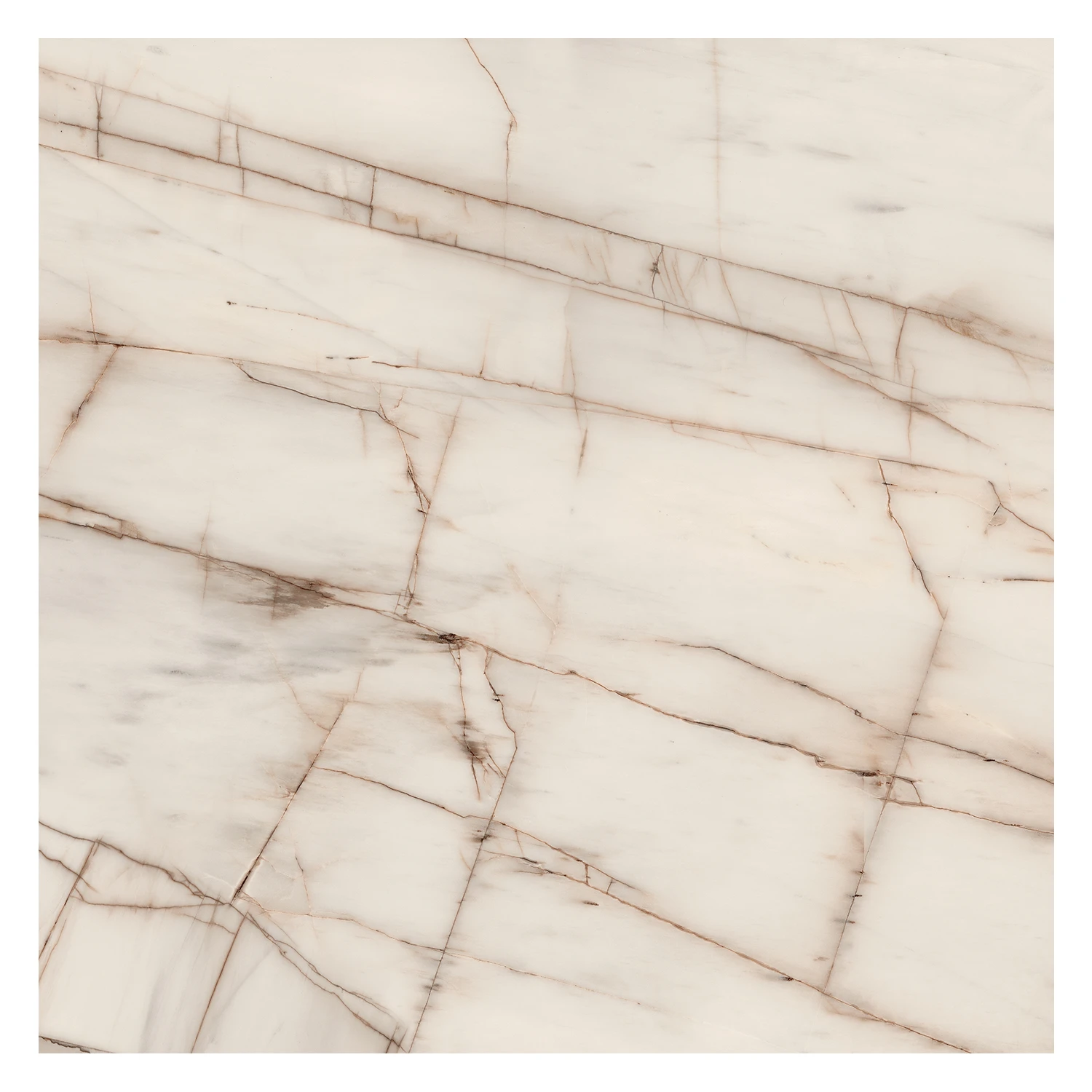 Marmoroptik Fliese Rosa Bellissimo Silk 60 x 60 cm