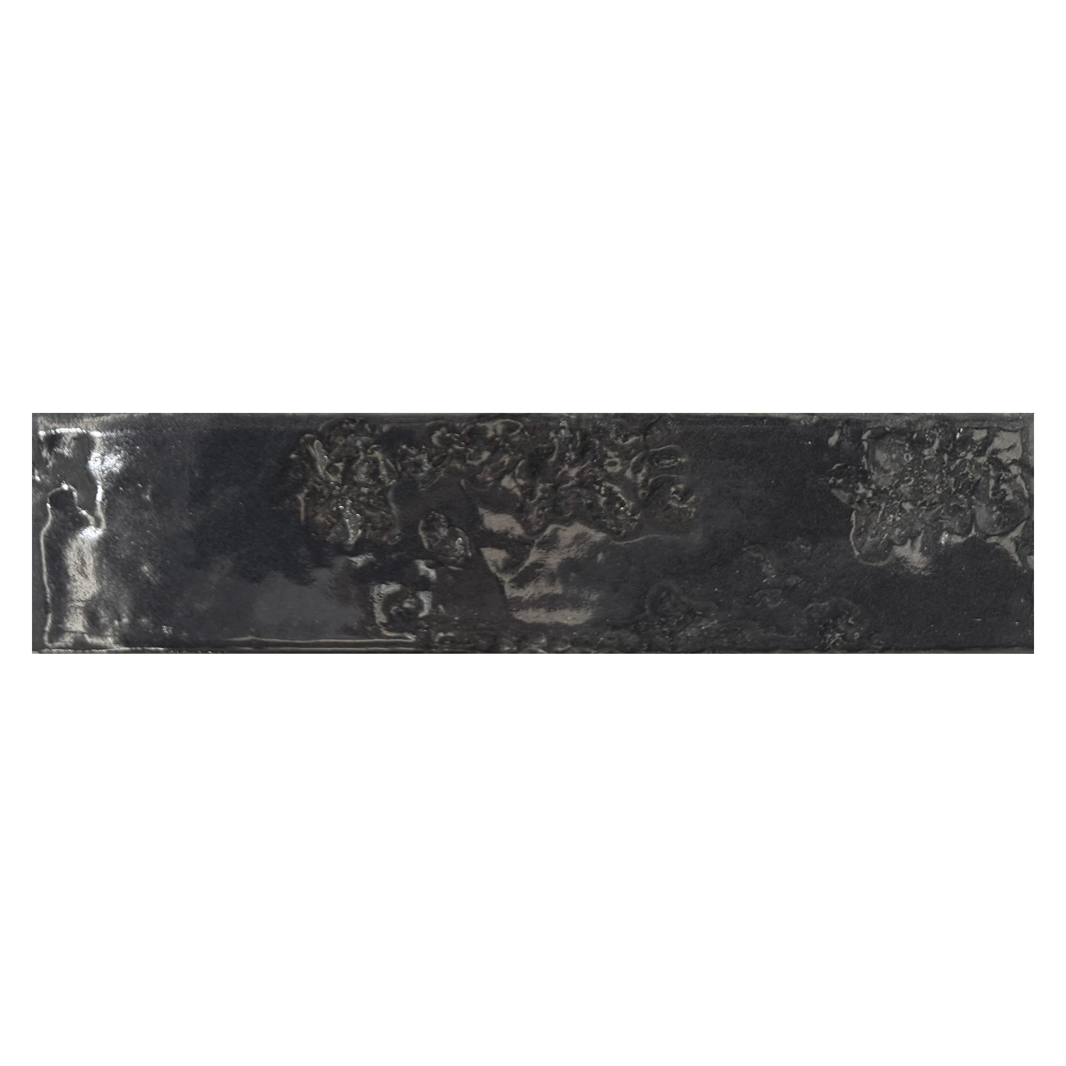 Wandfliese Brick Ziegeloptik Ark Black 6 x 25 cm Muster