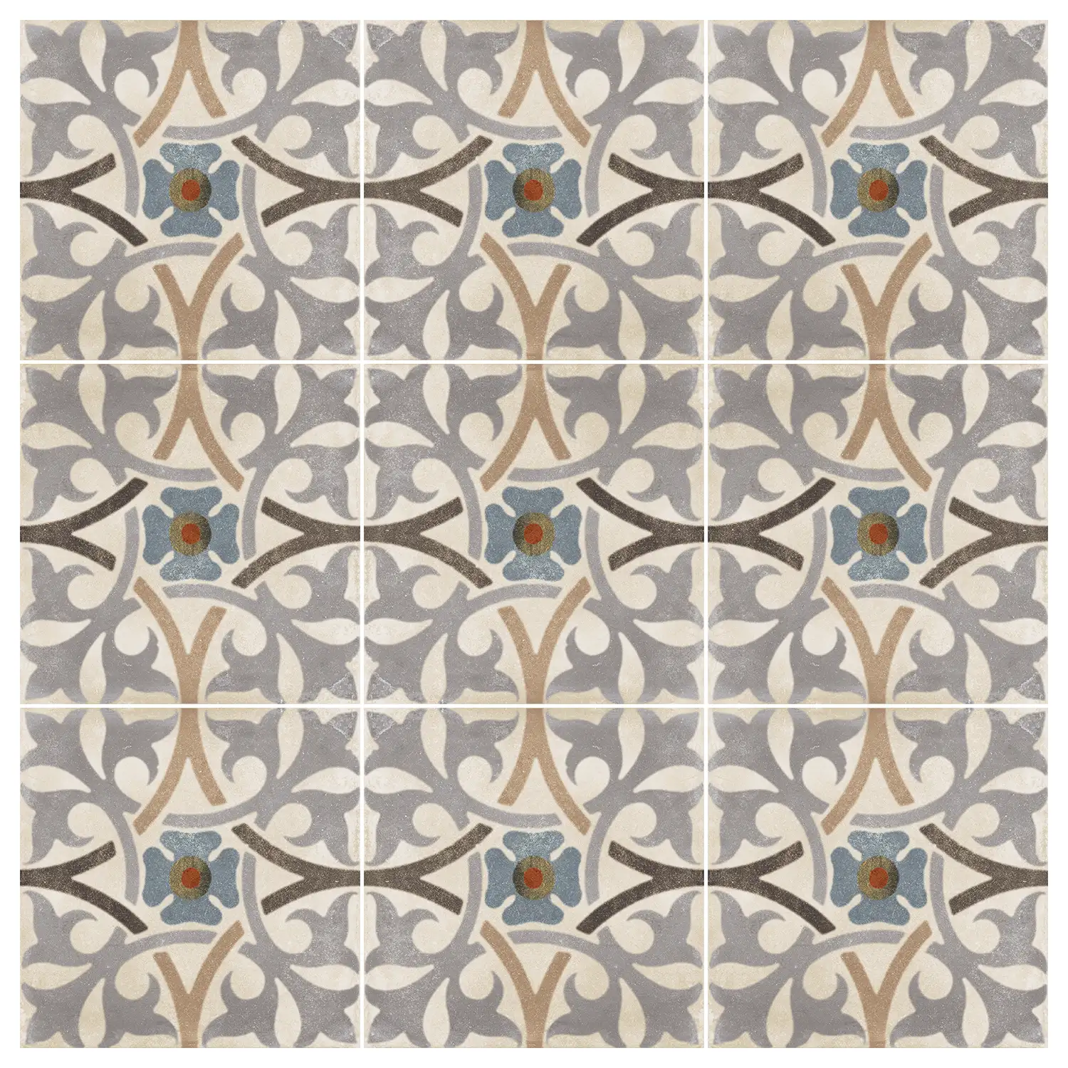 Jugendstil Fliese Design Evo Palazzo Ducale E 20 x 20 cm