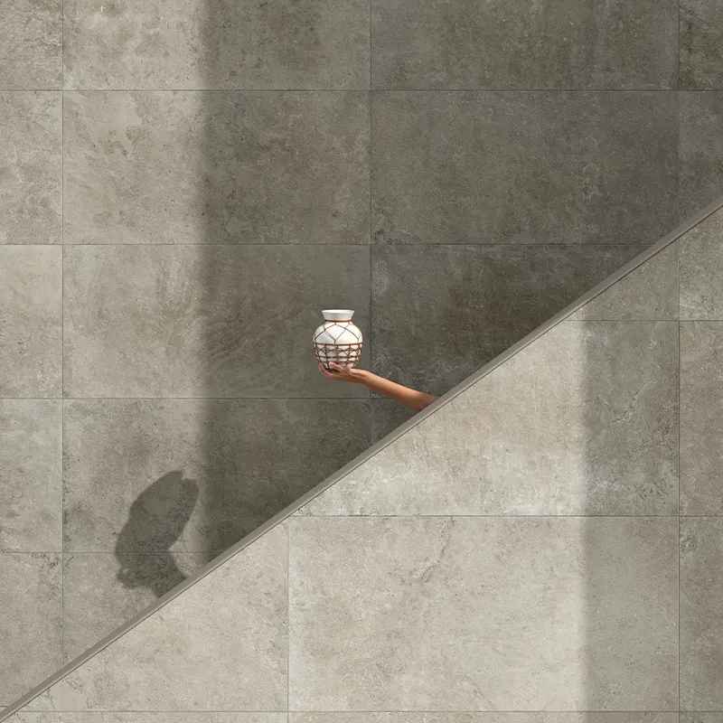 Steinoptik Fliese Cercom Stone Vision Ash 60 x 120 cm