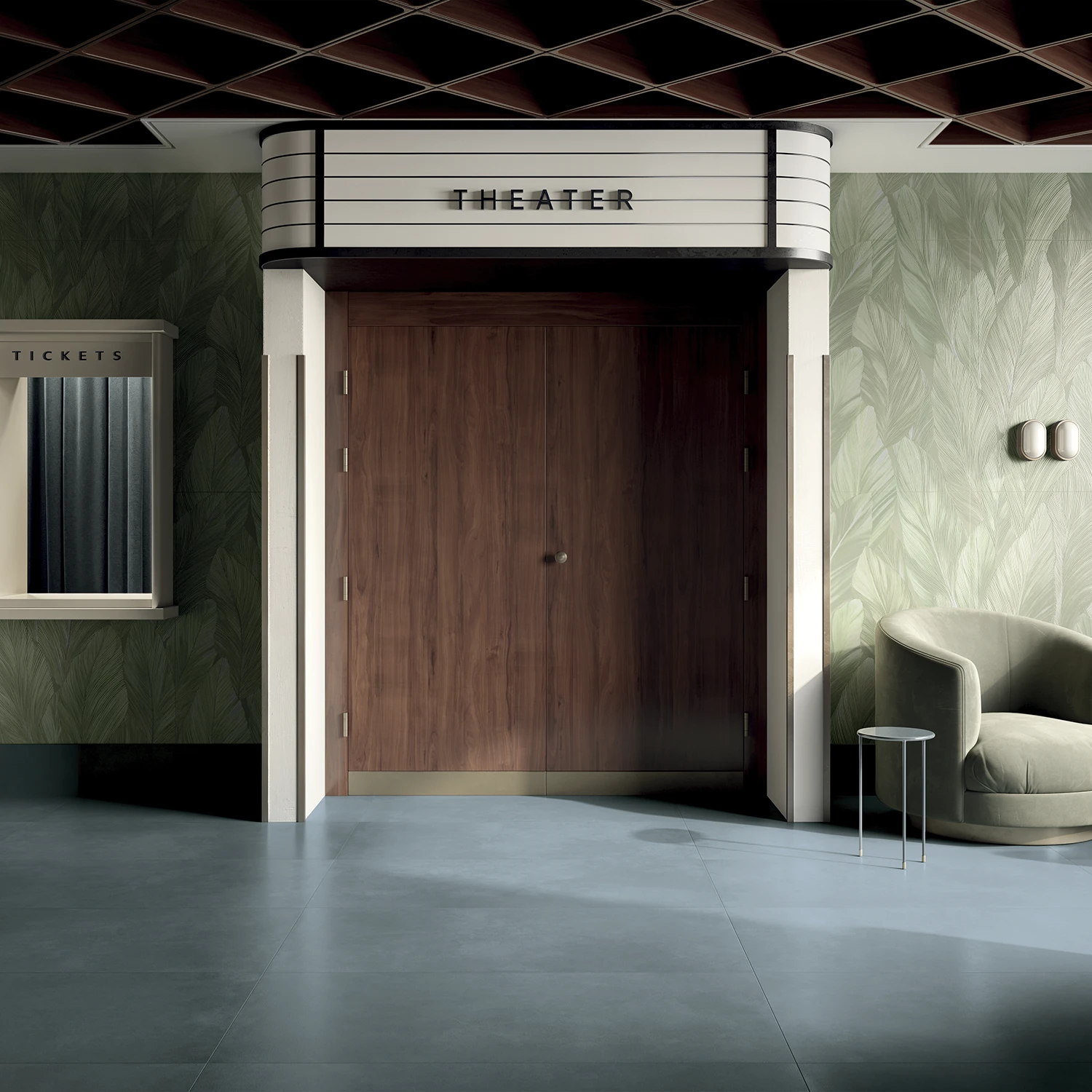 Zementoptik Fliese Infinita Avio 60 x 120 cm