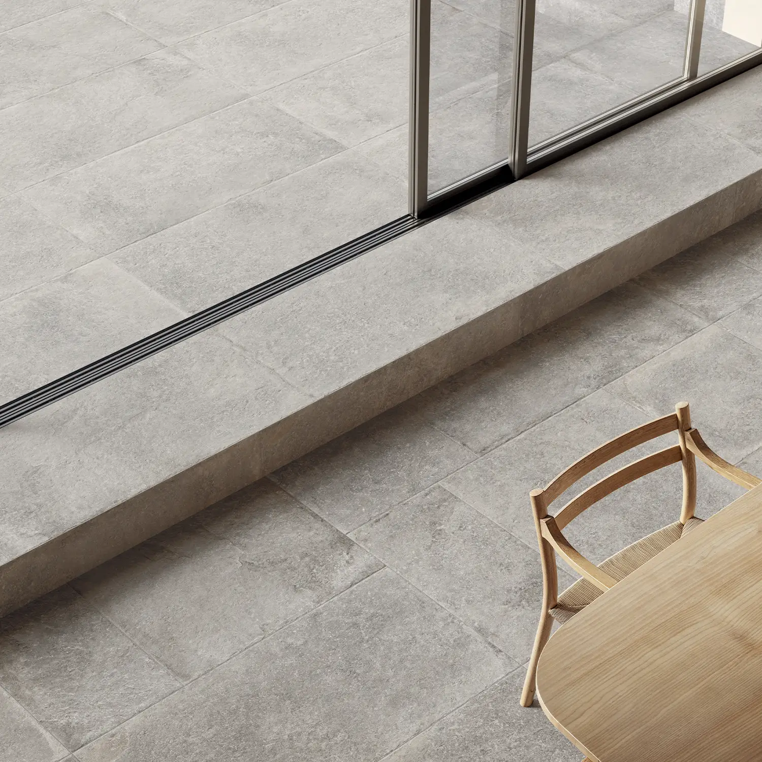 Rustikale Steinoptik Bodenfliese i-stone Grey R11 60 x 120cm