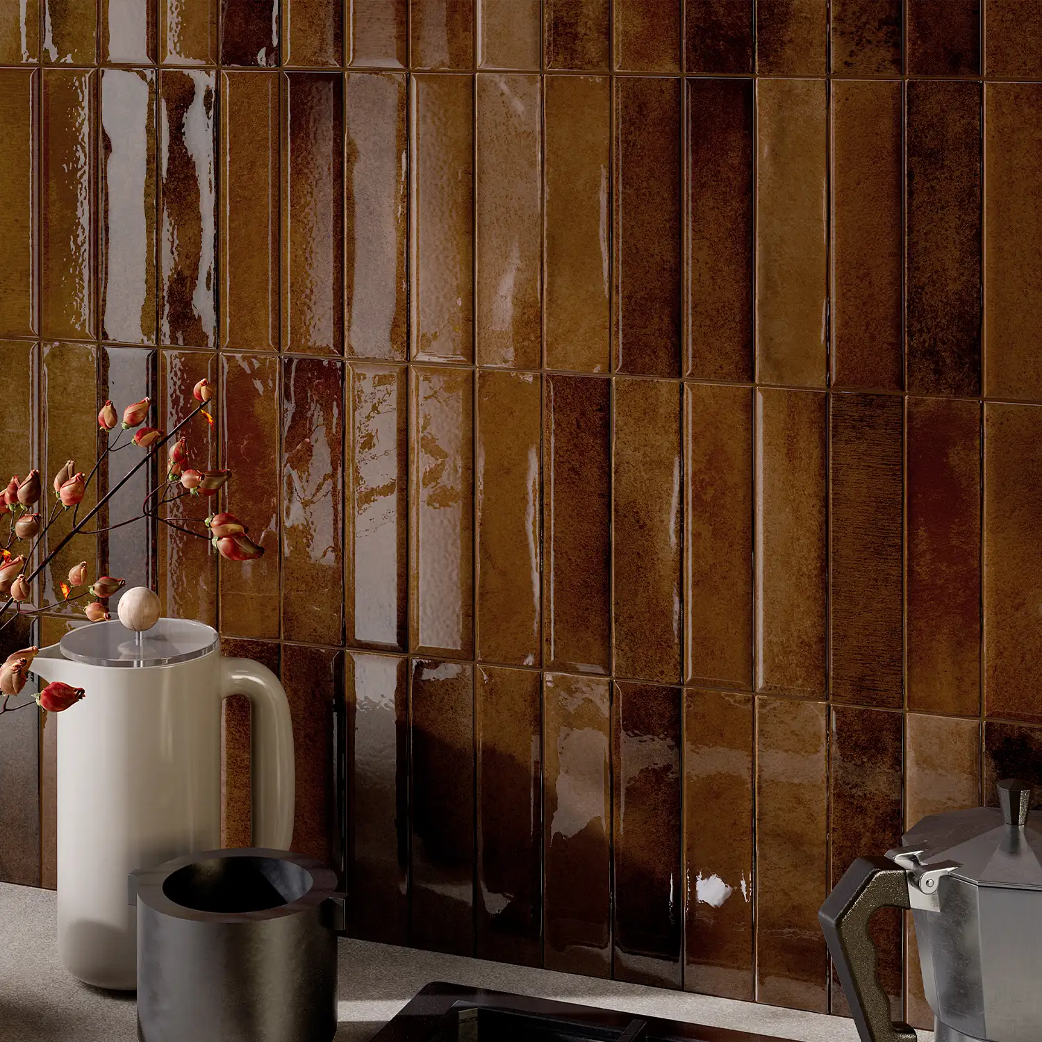 Wandfliese Rondine Vibe Tuscan Clay 4,8 x 20 cm