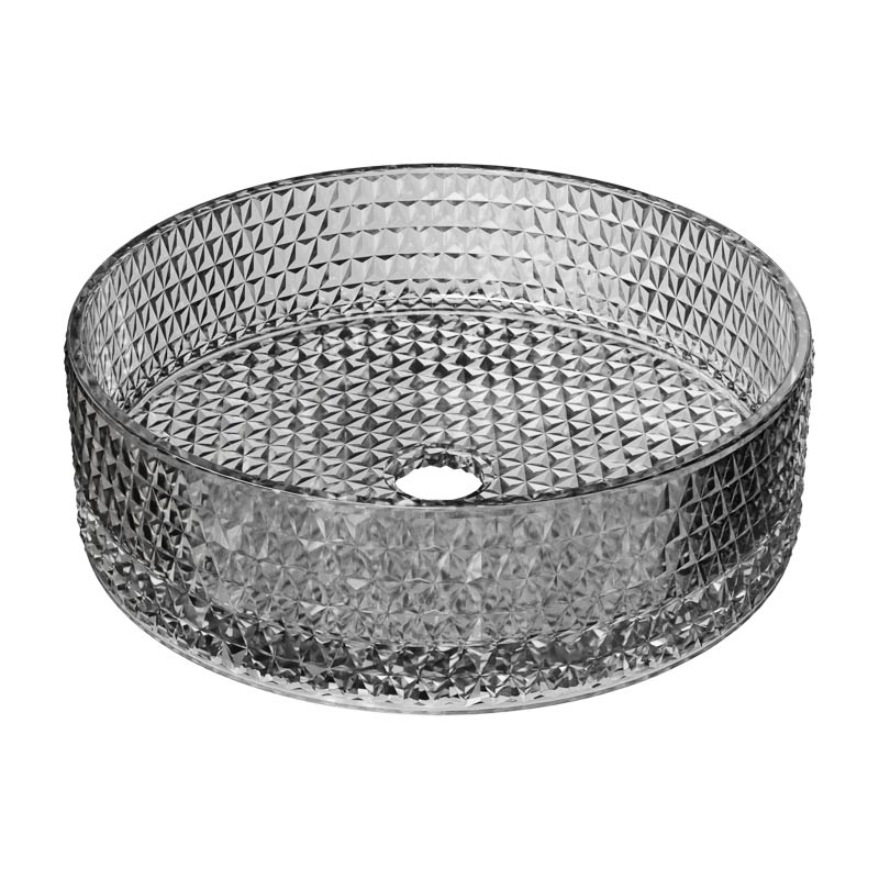 Aufsatzwaschtisch Riho Glamour Bowl Smoke Glass 35,5 x 11 cm