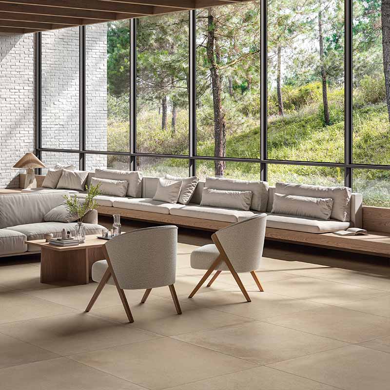 Betonoptik Fliese Cercom Residence Beige 100 x 100 cm