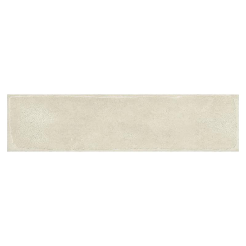 Landhaus Retro Wandfliese Brick White Matte 7,2 x 29 cm