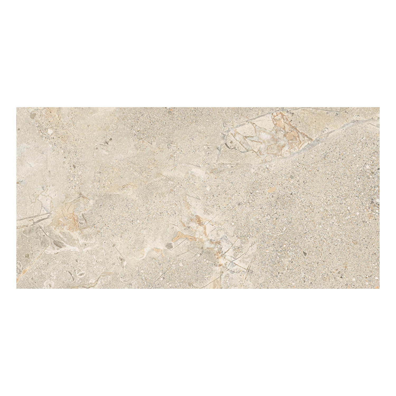 Steinoptik Fliese Crust Beige 30 x 60 cm Musterfliese