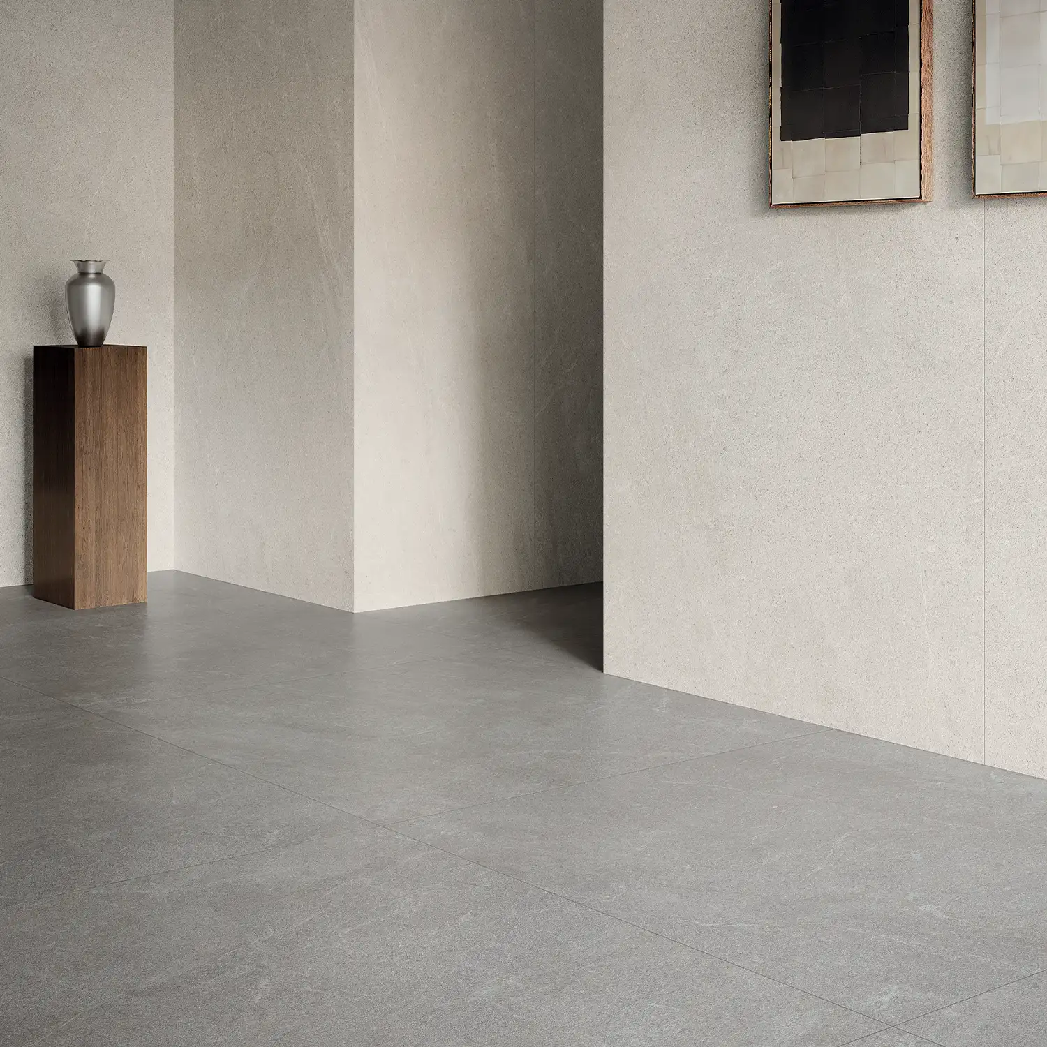 Steinoptik Fliese Natural Greige 120 x 120 cm