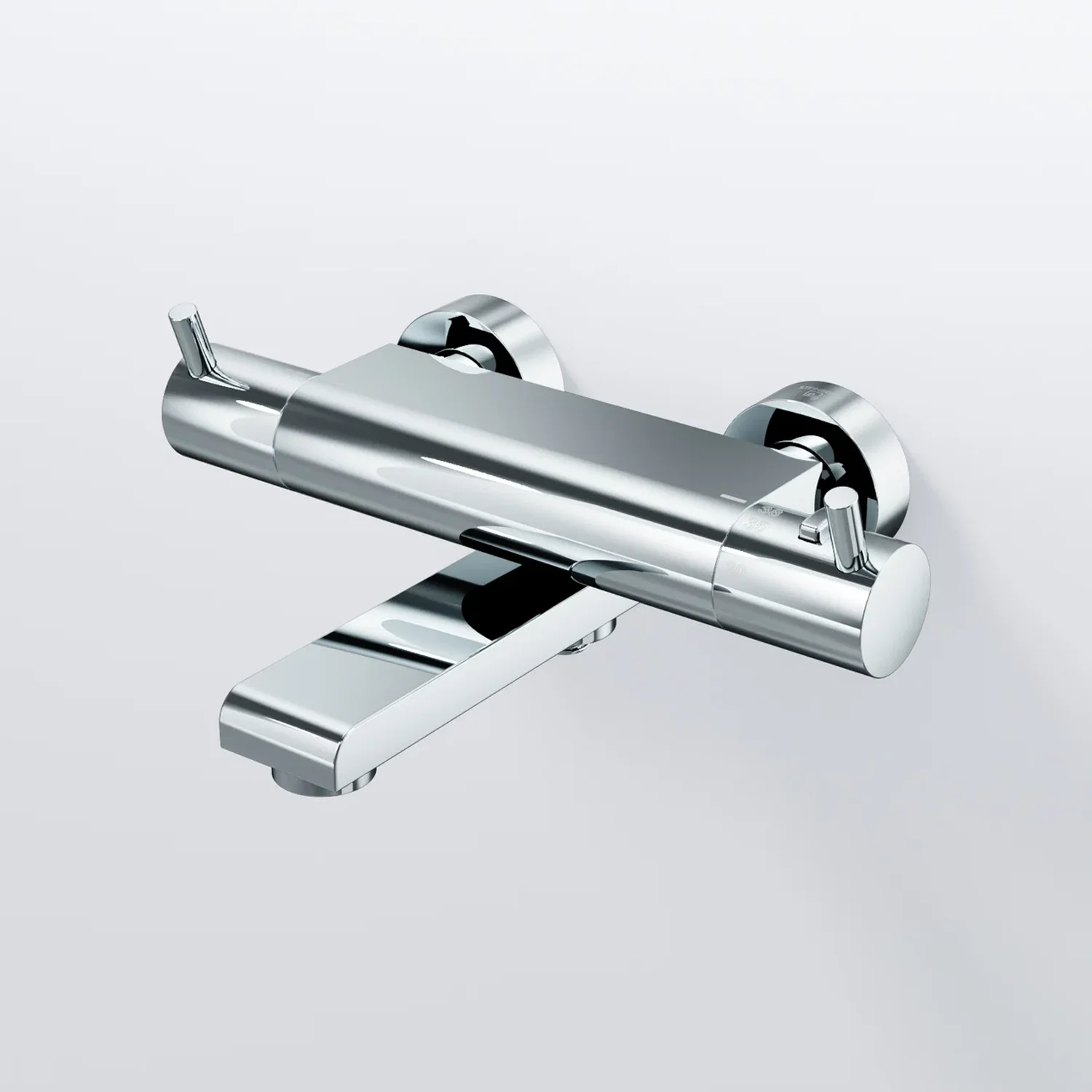 Steinberg Serie 100 Wanne/Brause-Aufputzthermostat 1/2" mit schwenkbarem Auslauf